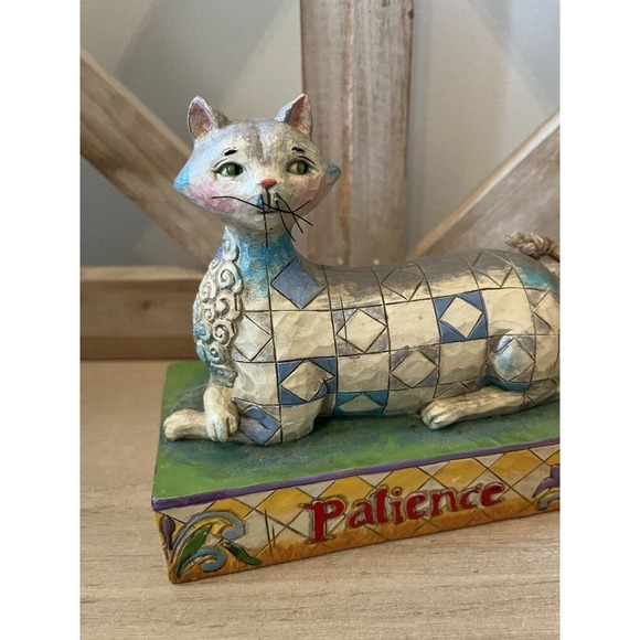 Jim Shore Heartwood Creek 2006 Patience Cat Figure With Bird V4006926 - Picture 2 of 6